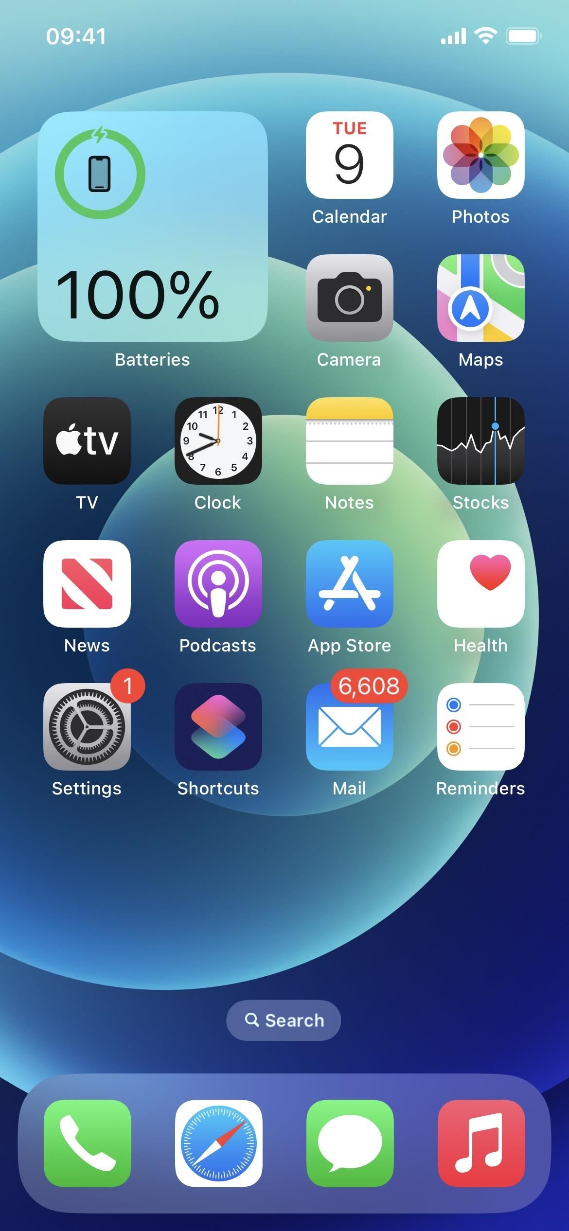 busy iPhone homescreen